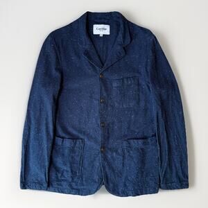 Corridor Chore Jacket Small Blue Speckled Lightweight Blazer Minimalist NYC